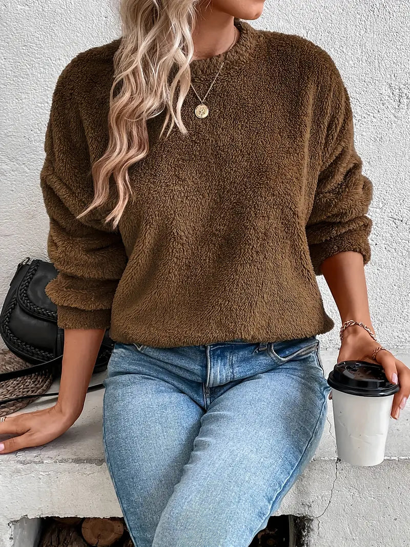 BerlinGlamour Teddy-Pullover für kaltes Wetter