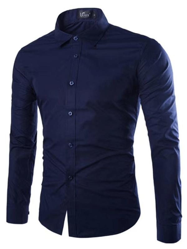 Slim Fit Herrenhemd Bügelfrei Modern Lässig