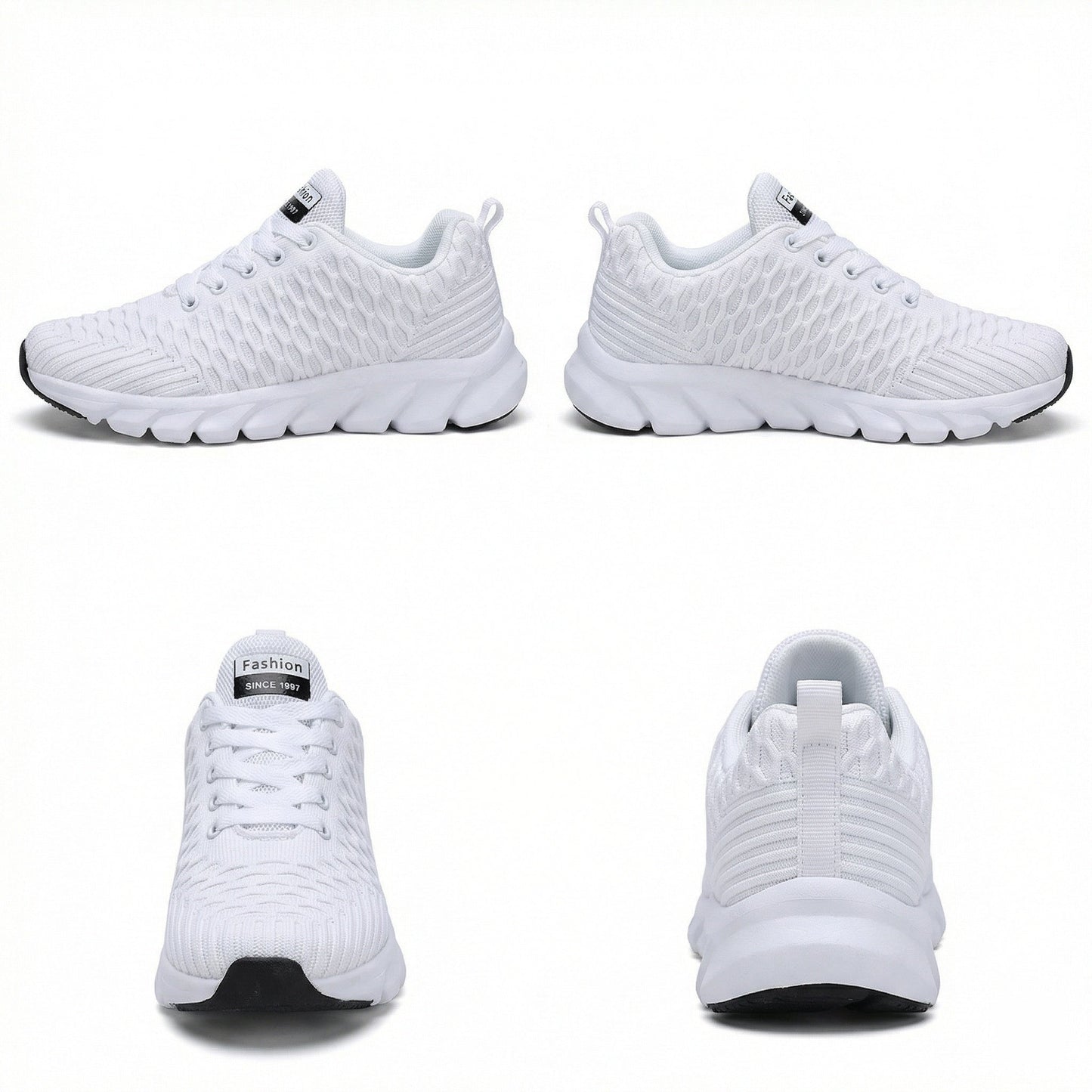 Strick Schuhe Atmungsaktiv Flexibel Damen Sneaker