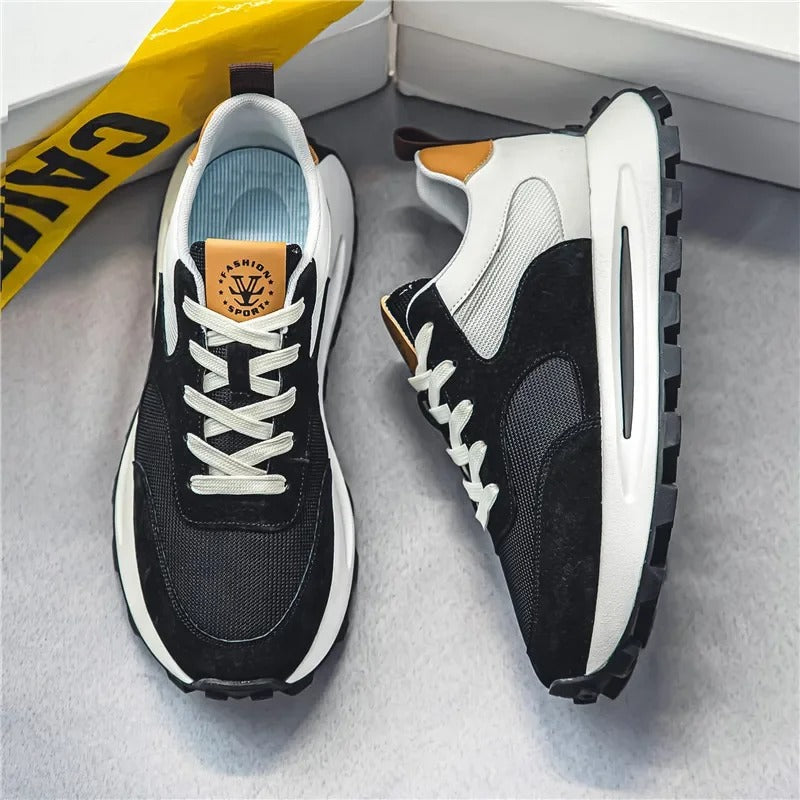 Herren Laufschuh Sportlich Schwarz