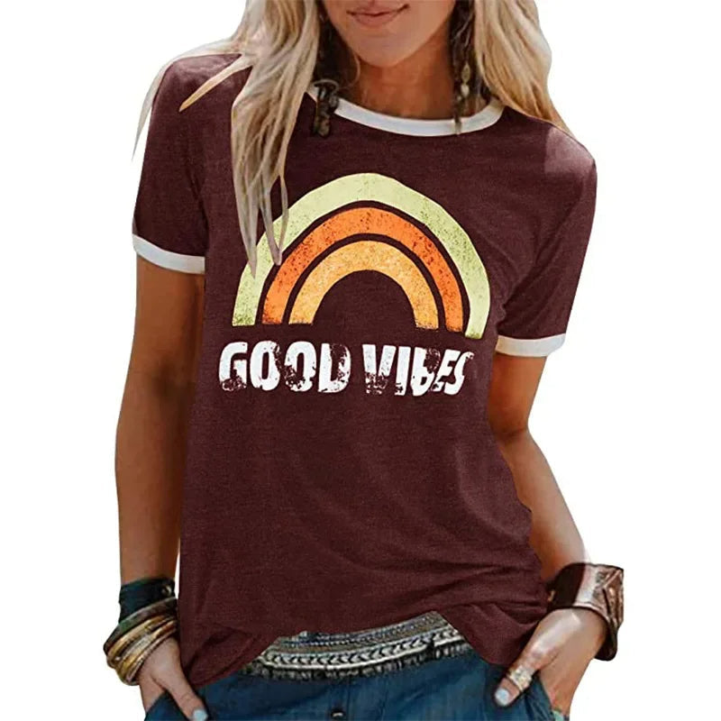 Trendy Good Vibes T-Shirt Berlin Style