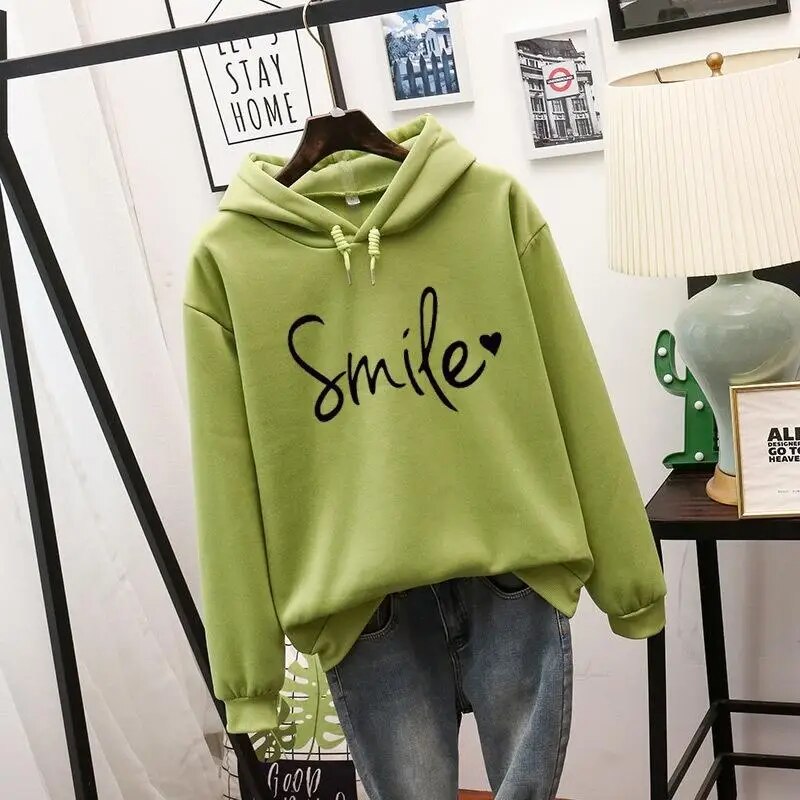 Kapuzenpulli Damen Lässig Geschnitten Modern