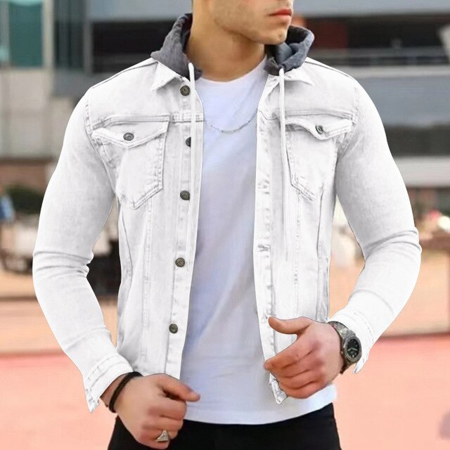 Leichte Herrenjacke mit Kapuze im modernen Design - Wenzel