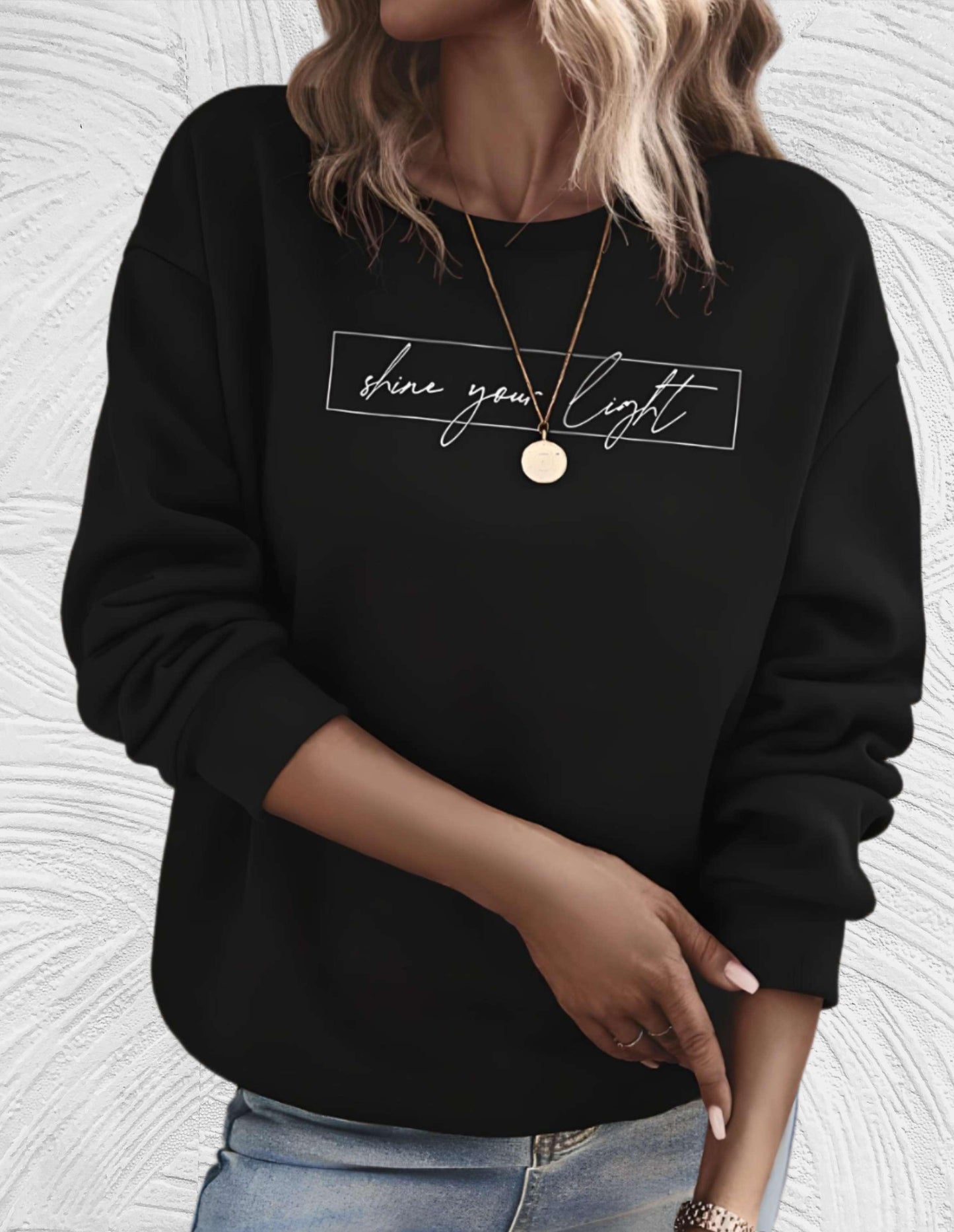 Damenpullover Oversized Rundhals Große Größen