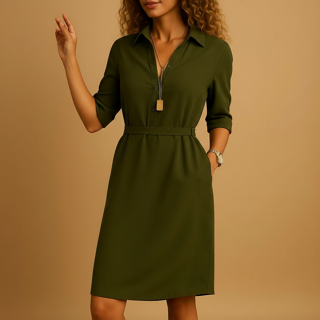 Elegante Damenrobe Modern Geschnürt Figurformend