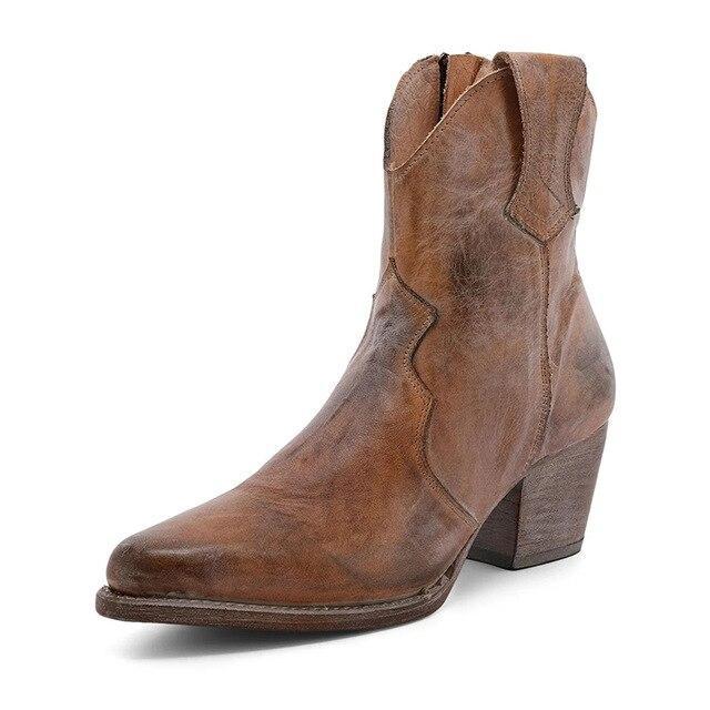 Leder Schuhe Rutschfest Lässig Schwarze Damenschuhe