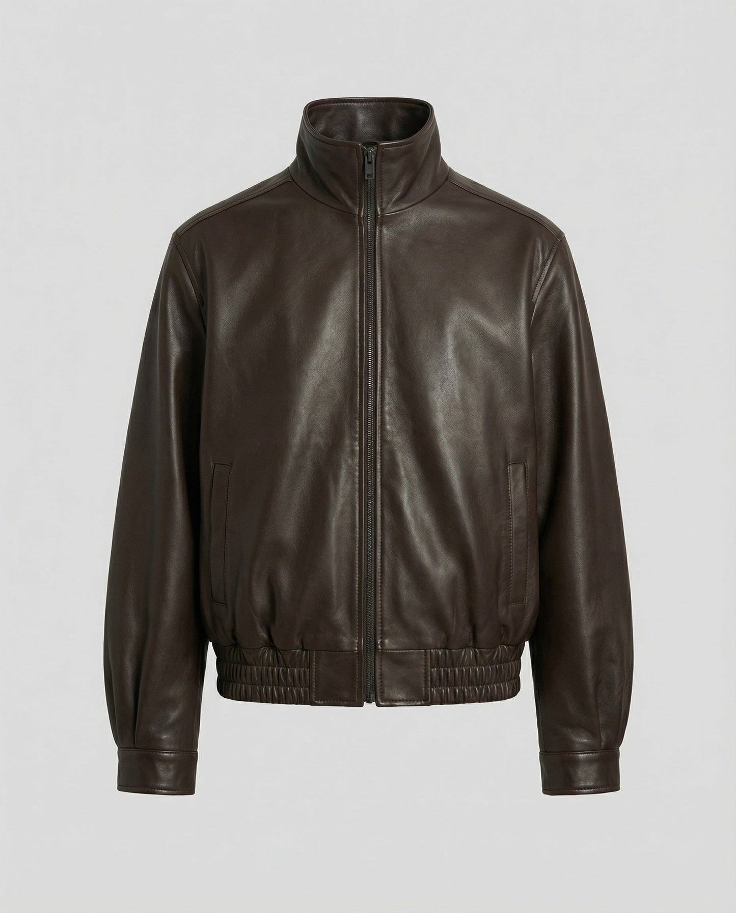 Damen Lederjacke Bikerstil Schwarz PU-Leder