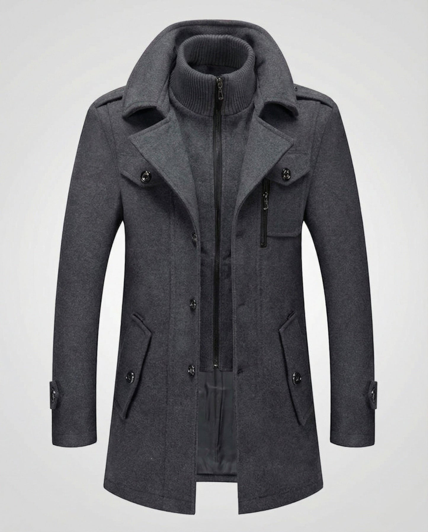 Herren Mantel Zweiteiler Warm Isoliert Winter