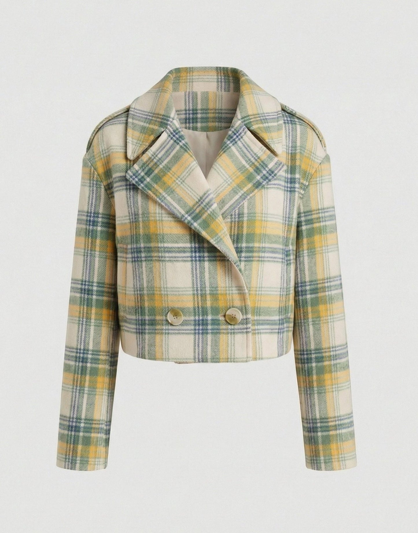 Kurzjacke Damen Karo Vintage Style