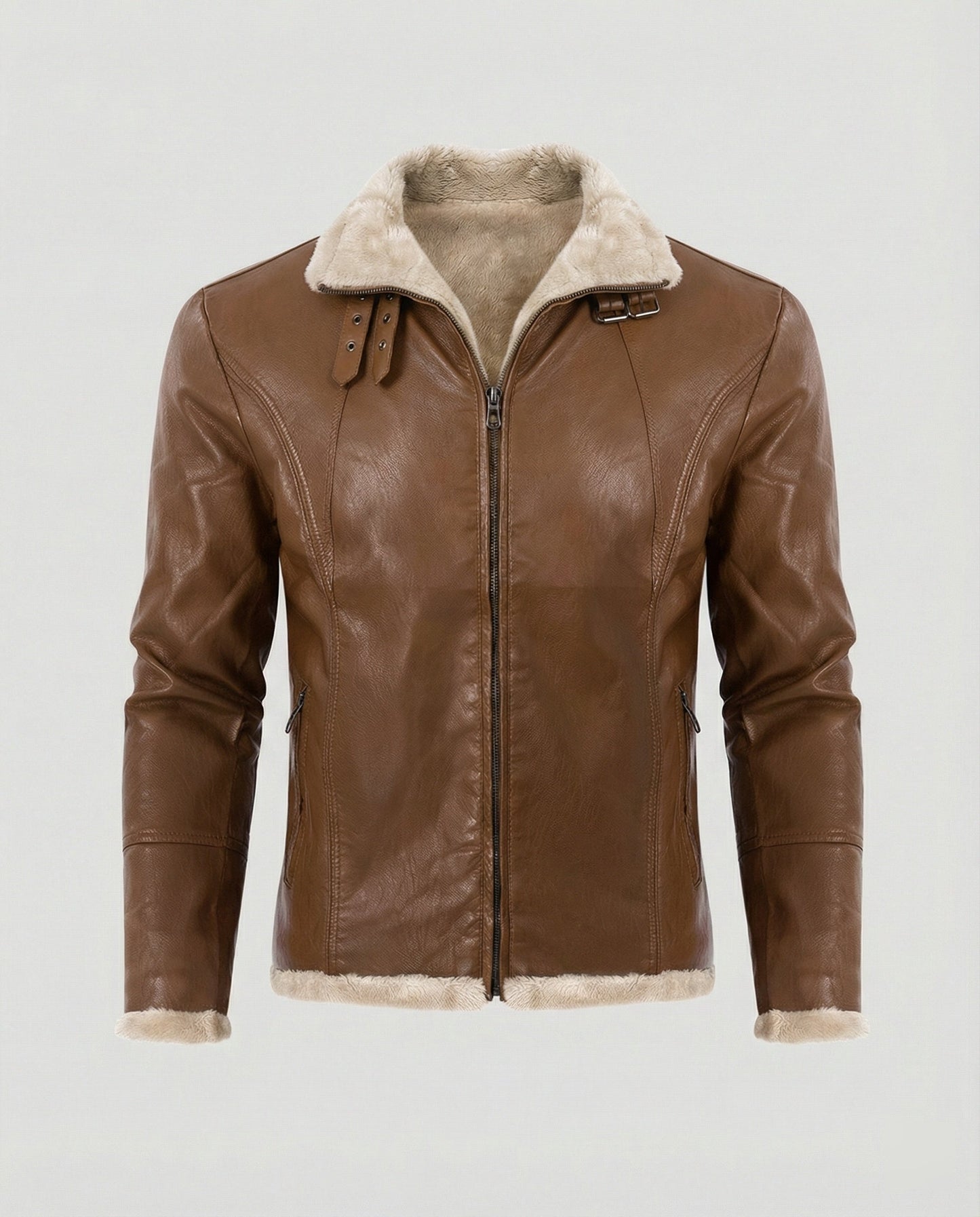 Lederjacke Herren Warm Lederjacke Innenfutter