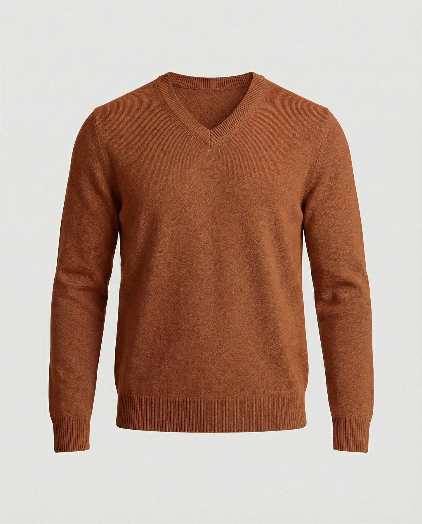 Feinstrick Pullover V-Ausschnitt Herren