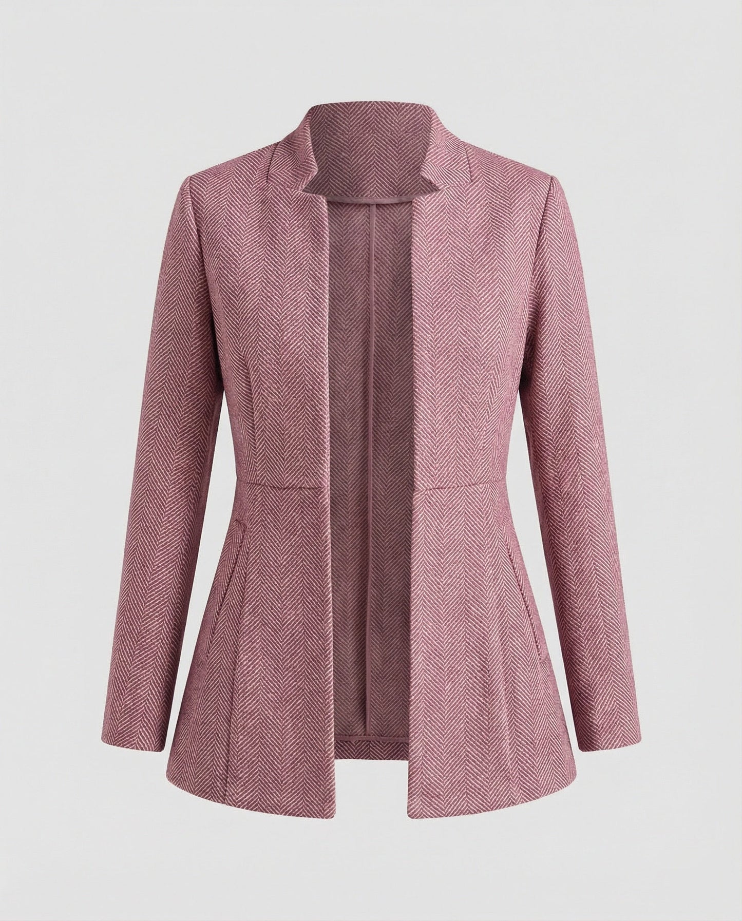 Ärmellose Damen Blazer Hahnentritt Style