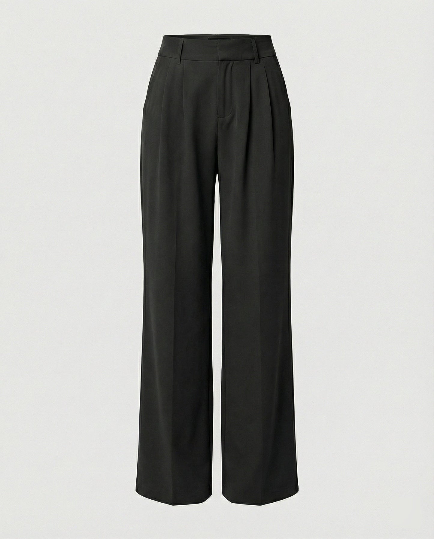 Elegante Damen Bundfaltenhose Slim Fit