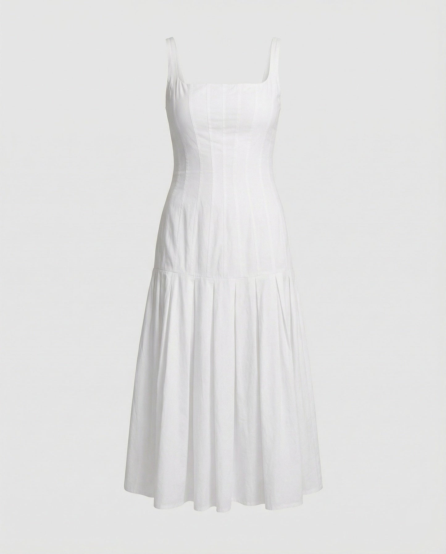 Elegantes Damen Midikleid Schnitt Frauenkleid
