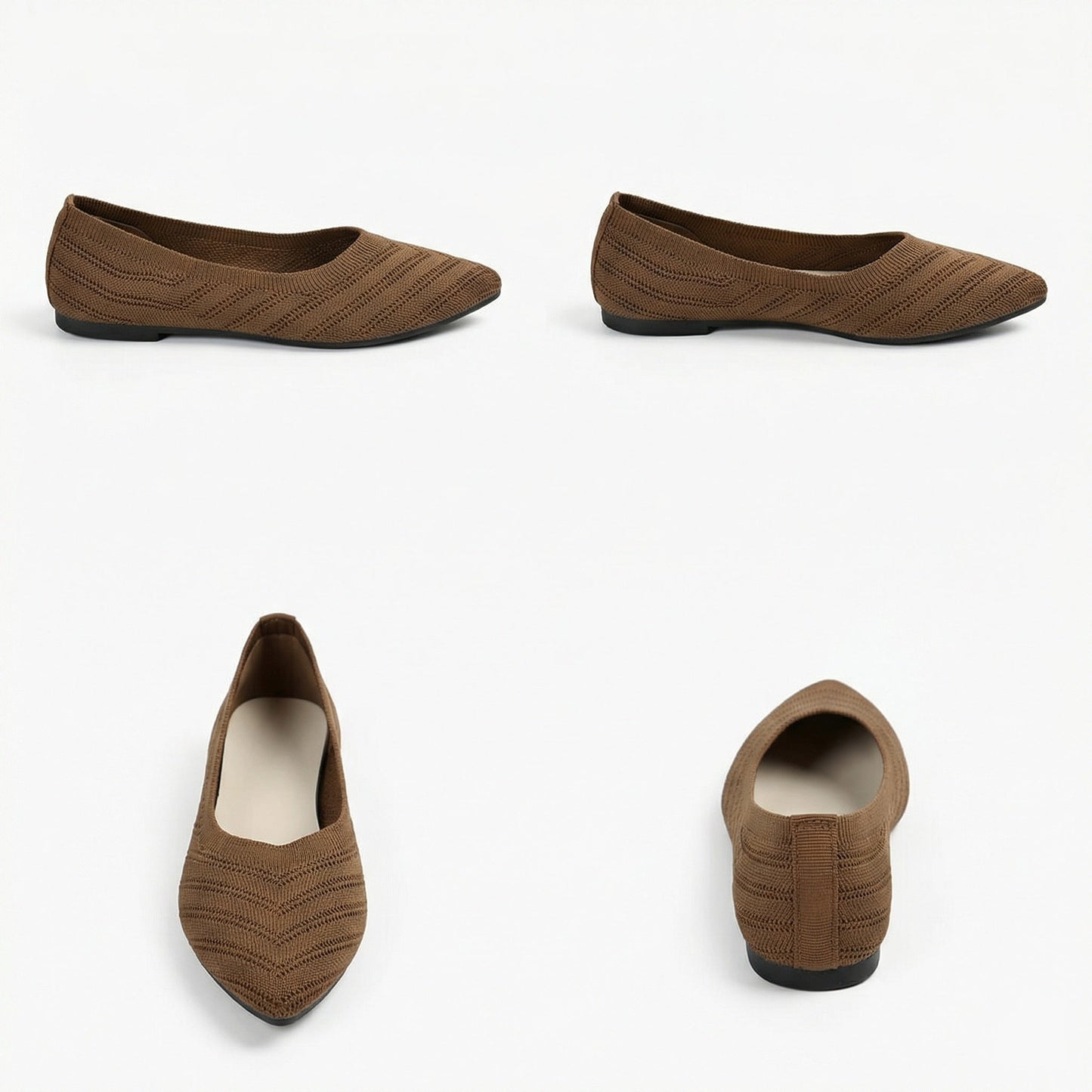 Flache Schuhe Damen Mode Bequem