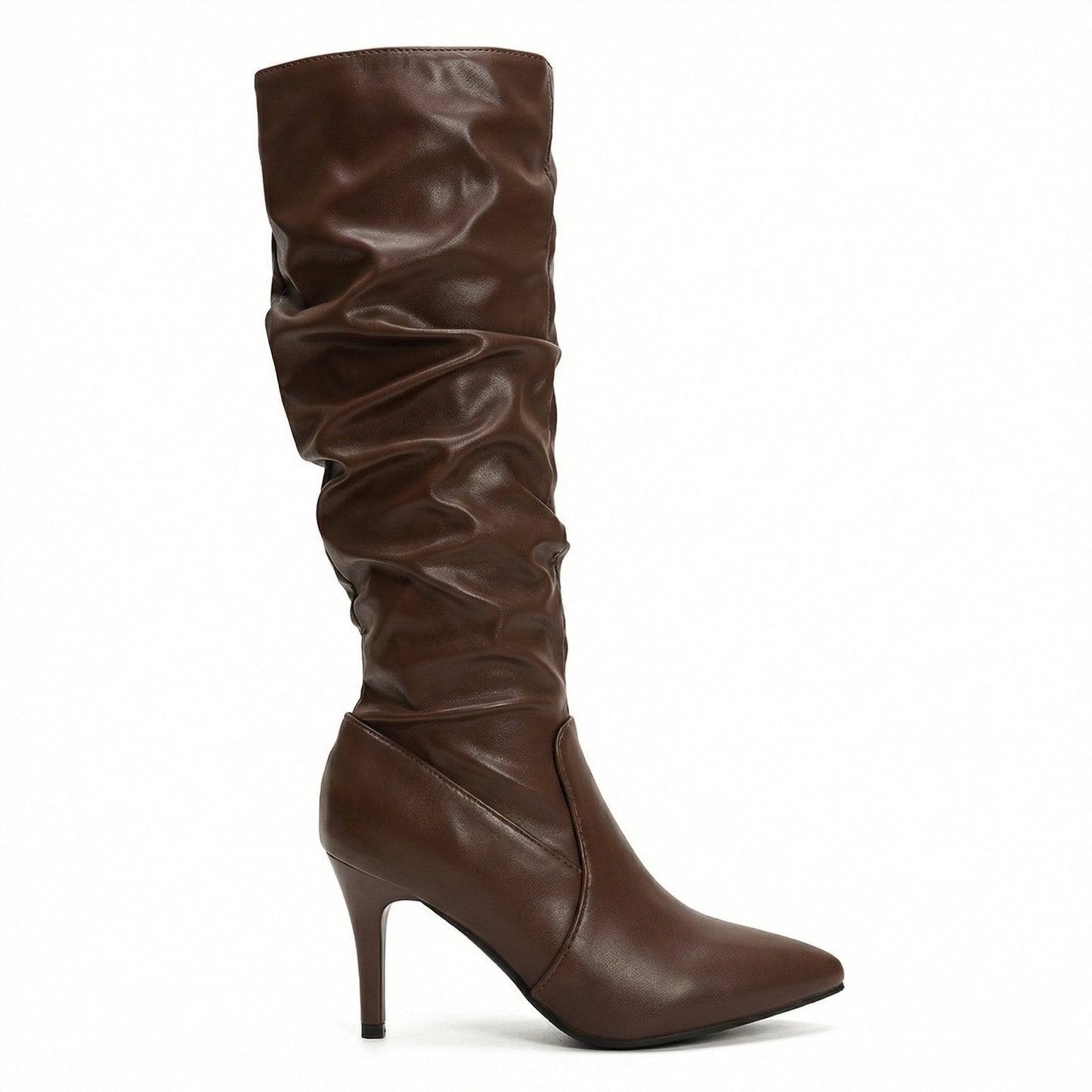 Damen Stiefel High Heels Gerafft Glamour Schuhe