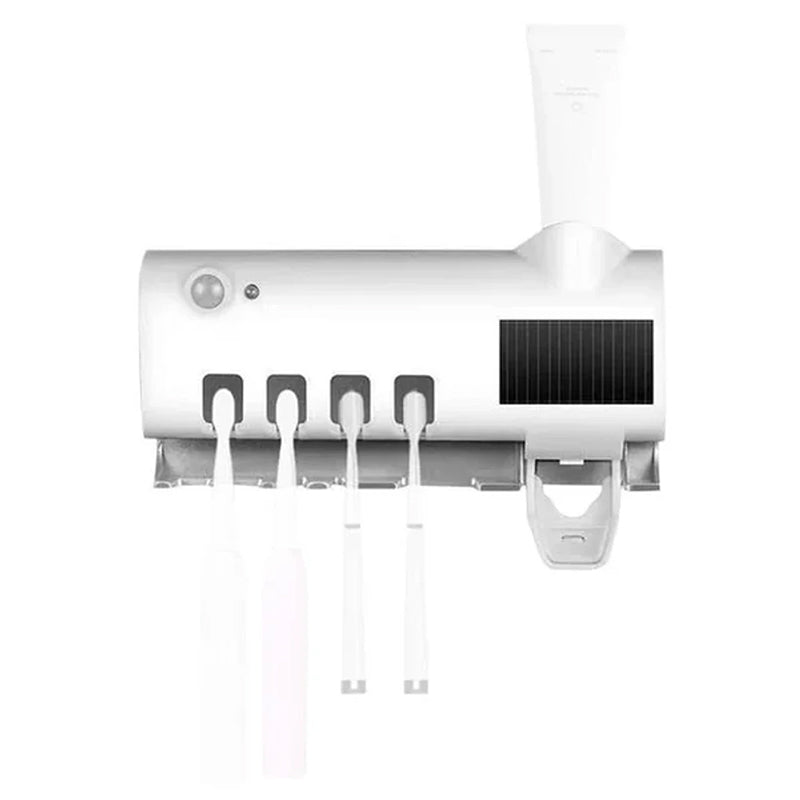 Zahnbürstenhalter UV Sterilisator Mit Zahnpastaspender Wandmontage