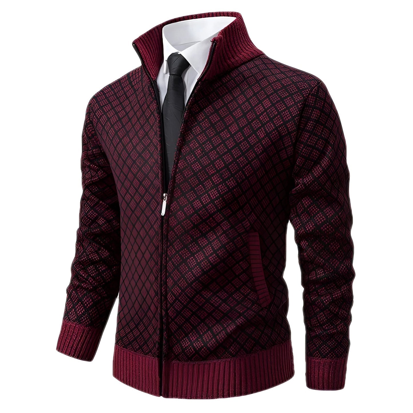 Moderne Winterjacke mit Zipper - Lars