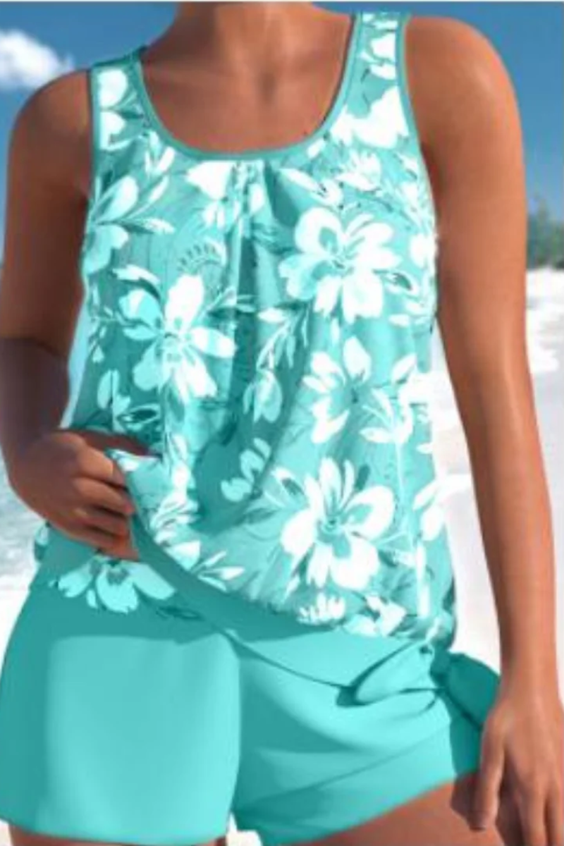 Tankini Satz Damen Bauchfrei Schwimmen