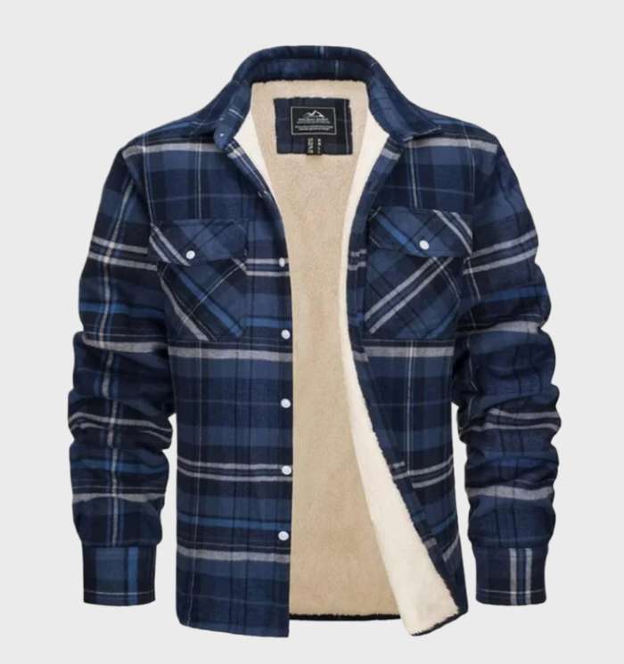 Herrenjacke Flanell Vintage Style Modern
