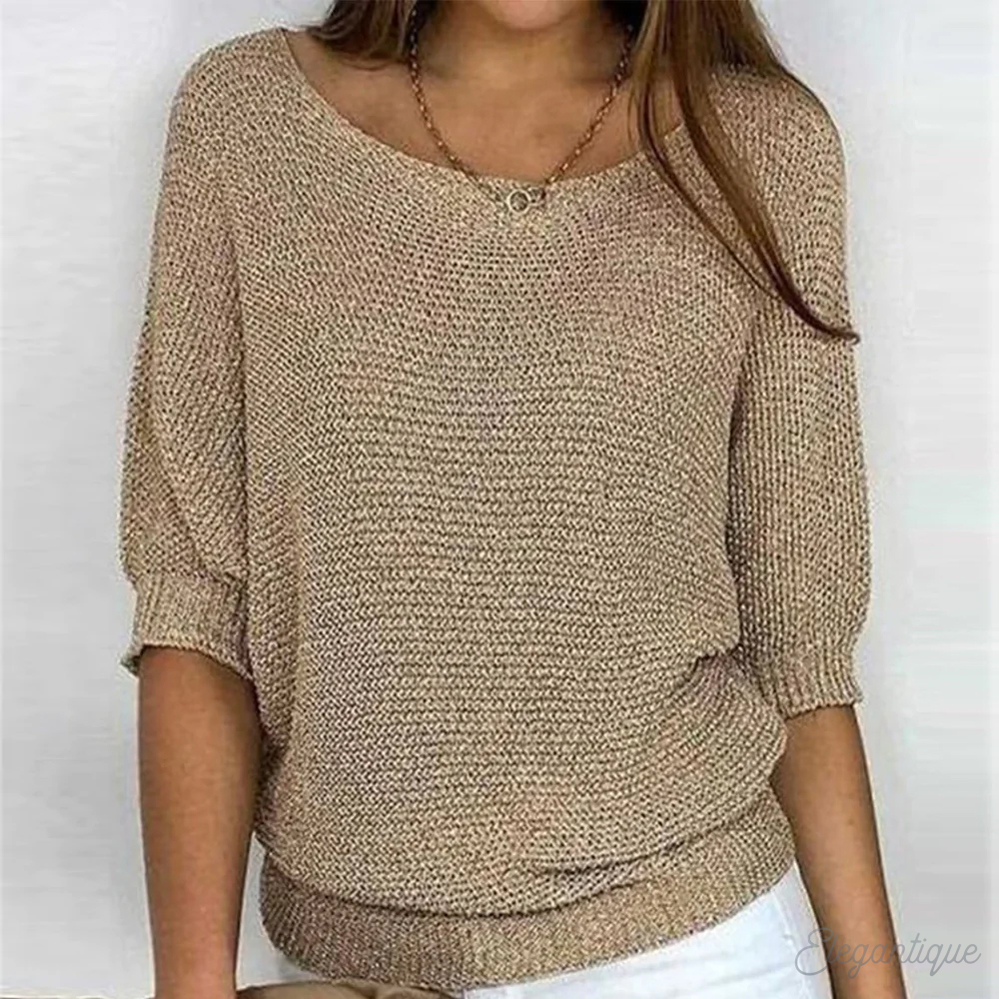 Leichter Sommerpullover Modern Frauen