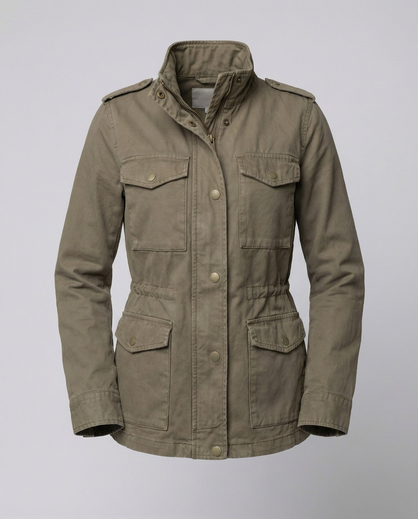 Damen Cargojacke Outdoor Modern Schwarz