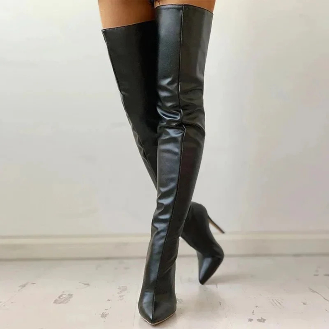 Stiefel für Frauen Überknie Warm Bequem Mode