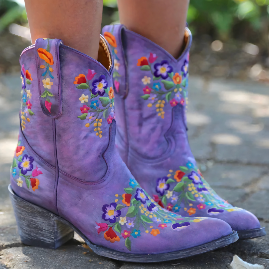 WasserdichteCowboy-Stiefel Damen Vintage Stil