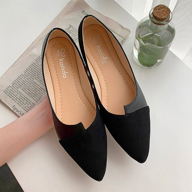 Damen Mule Schuhe Spitz Zehe Farbenfroh Modern