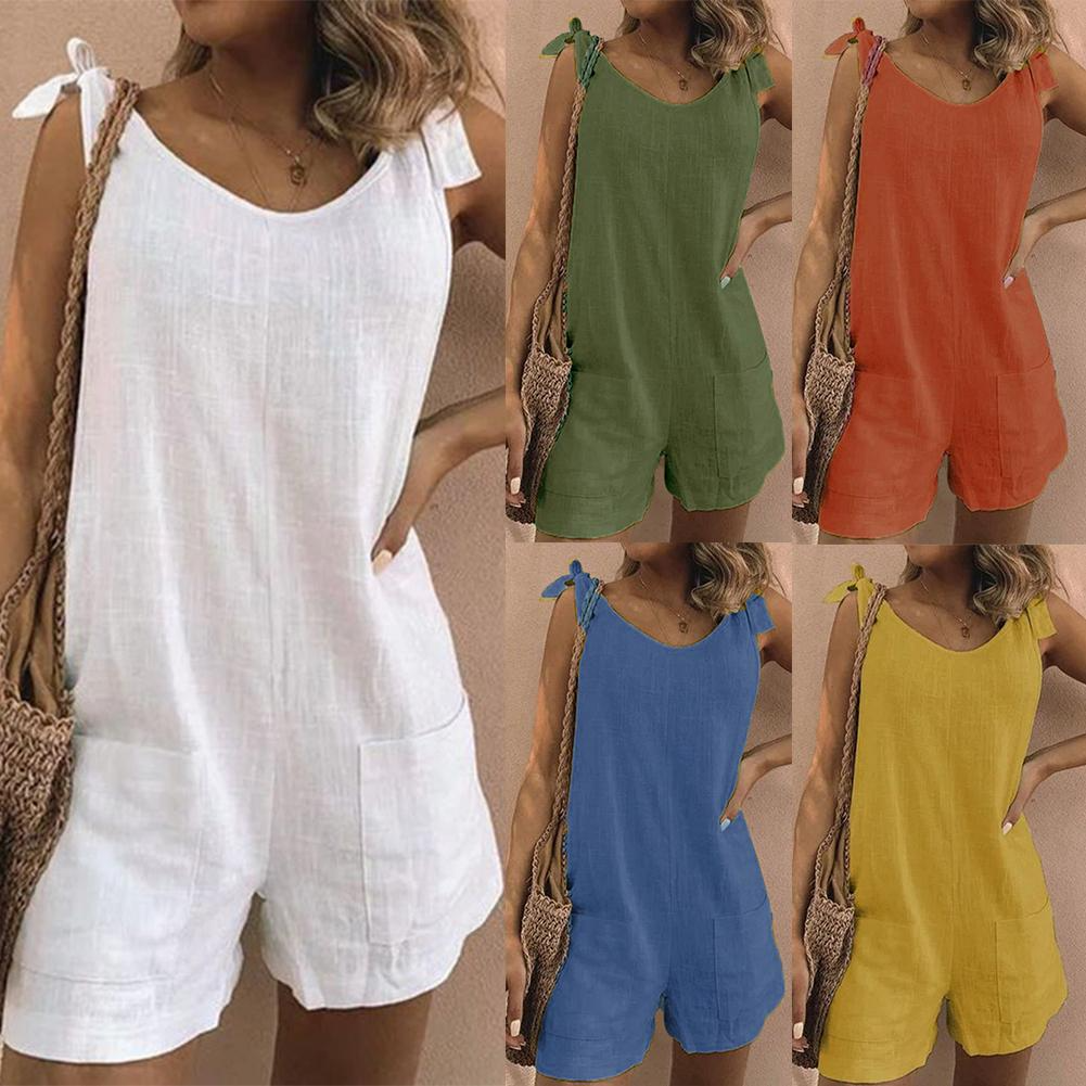 Damen Overall Elegant mit Schnitten für Alltag