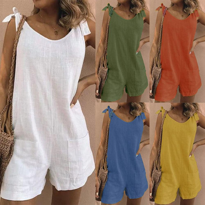 Damen Overall Elegant mit Schnitten für Alltag