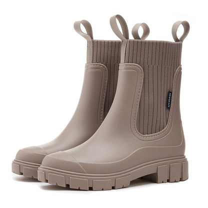 Wasserdichte Gummistiefel Antirutsch Regenstiefel Damen