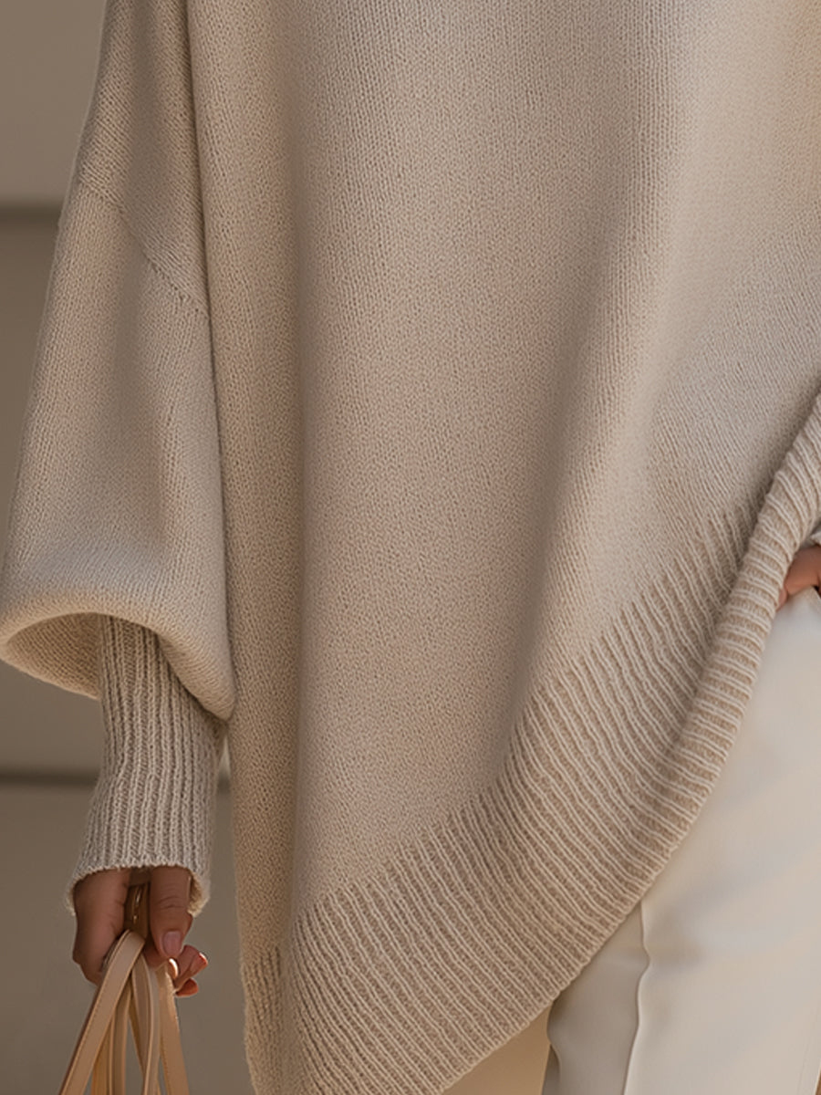 Damen Oversized Pullover Elegantes Großformat