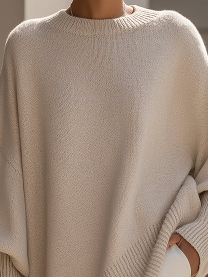 Damen Oversized Pullover Elegantes Großformat