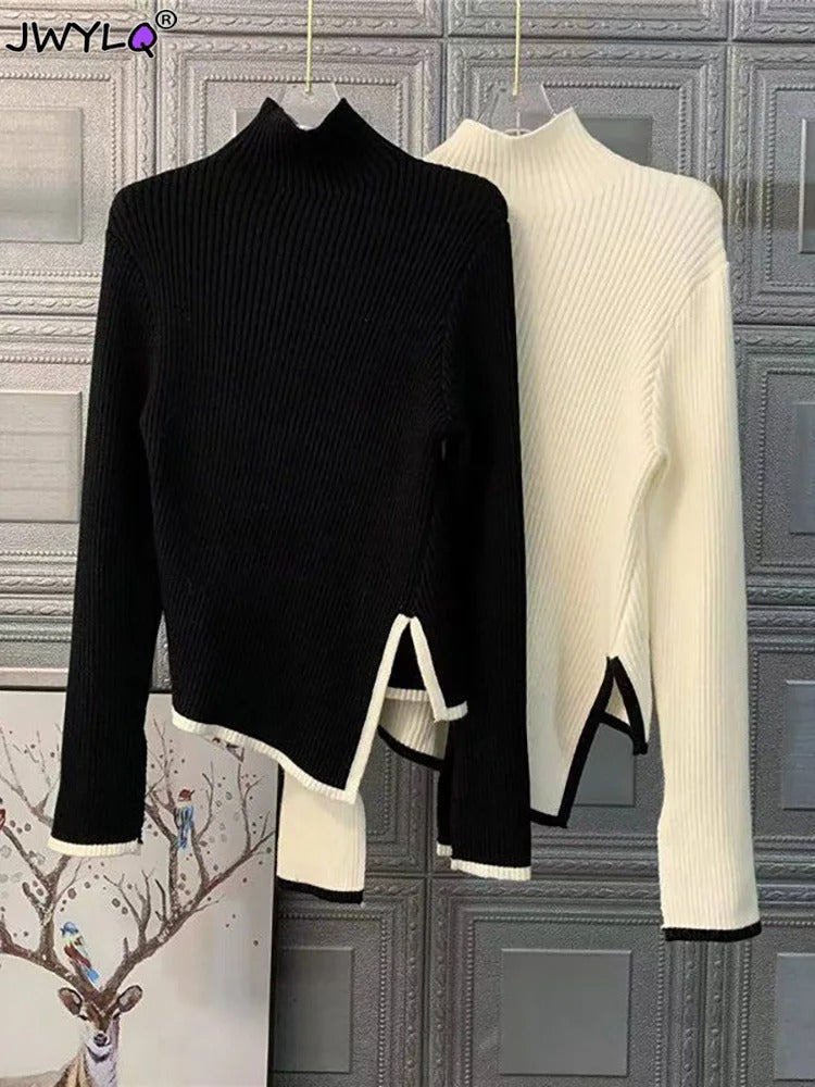 Damen Rollkragenpullover Klassisch Weich Großes Auswahl
