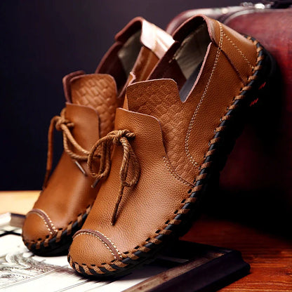 Herren Halbschuhe Schnürschuhe Modern Lederschuhe