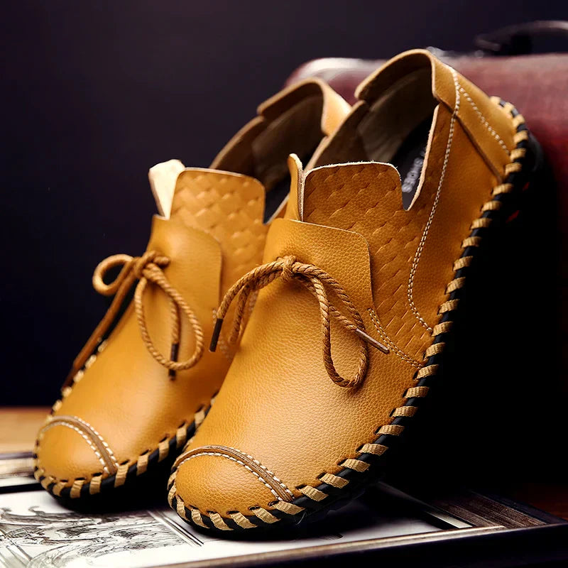 Herren Halbschuhe Schnürschuhe Modern Lederschuhe