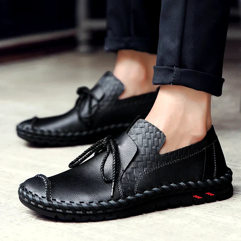 Herren Halbschuhe Schnürschuhe Modern Lederschuhe - BerlinGlamour