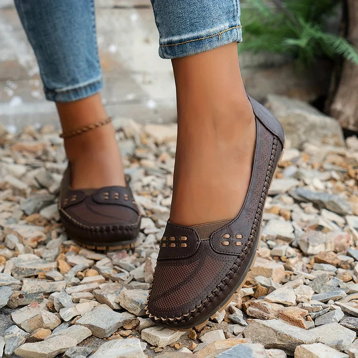 Damen Orthopädische Schuhe Bequem Slip-On Komfort
