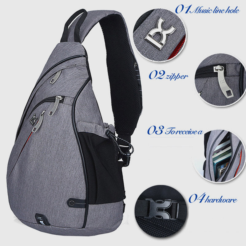 Reisetasche Große Umhängetasche Reflektierend Streifen Design