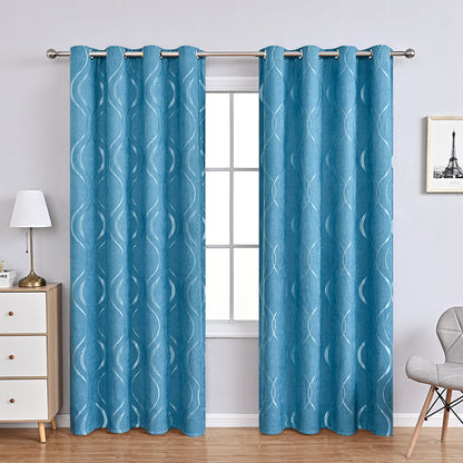 Elegante Chenille Vorhänge Blumenmuster Luxus Gardinen