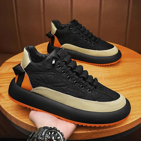 Herren Turnschuhe Sportlich Komfortabel Schwarz