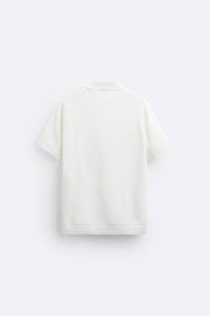 Elegantes Herren Poloshirt Weiß Klassisch