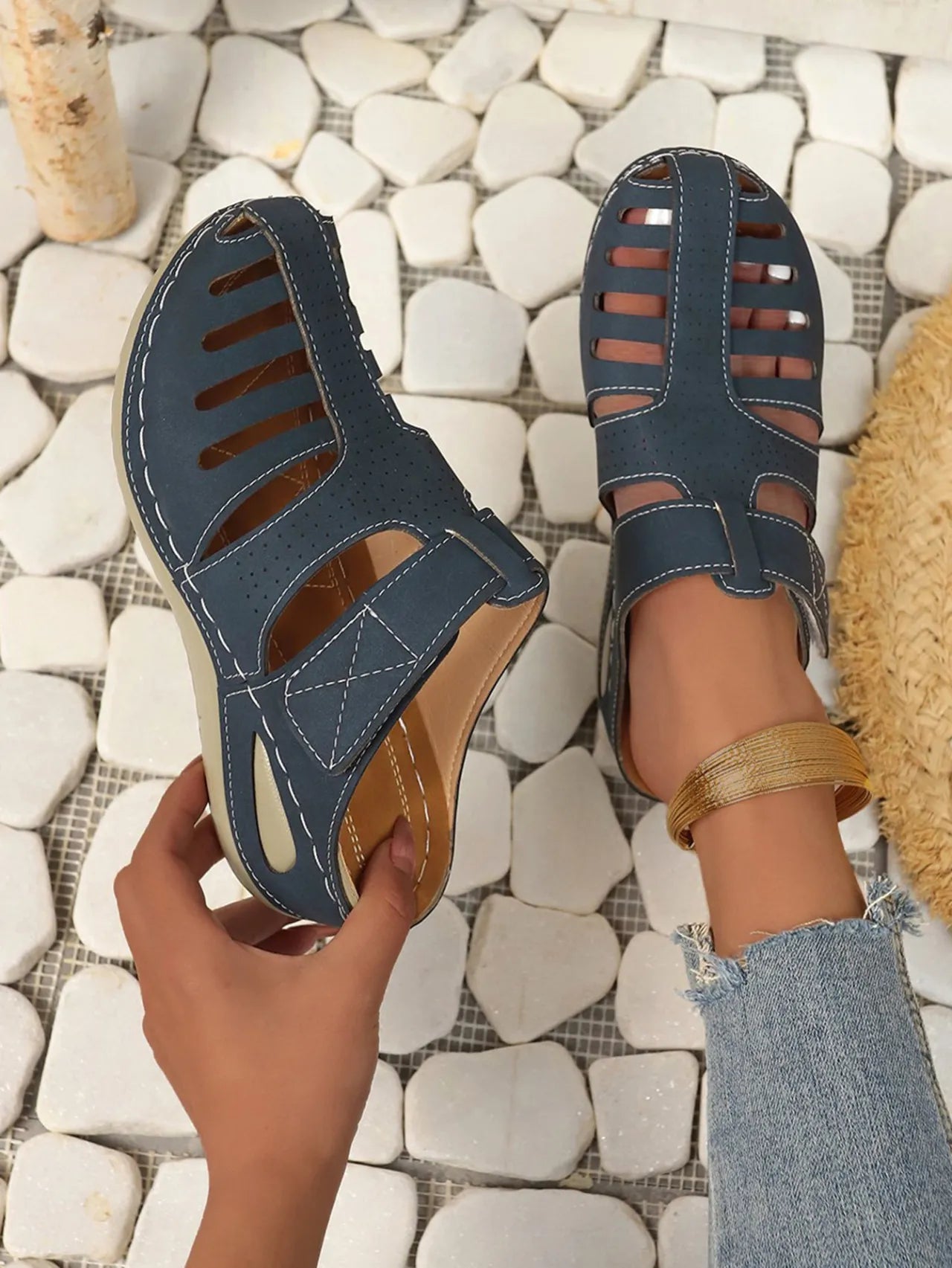 Heidi Sandalen Stilvoll Wedge Absatz Damen