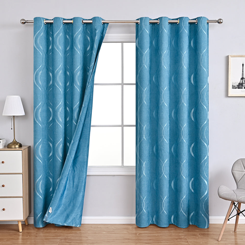 Elegante Chenille Vorhänge Blumenmuster Luxus Gardinen