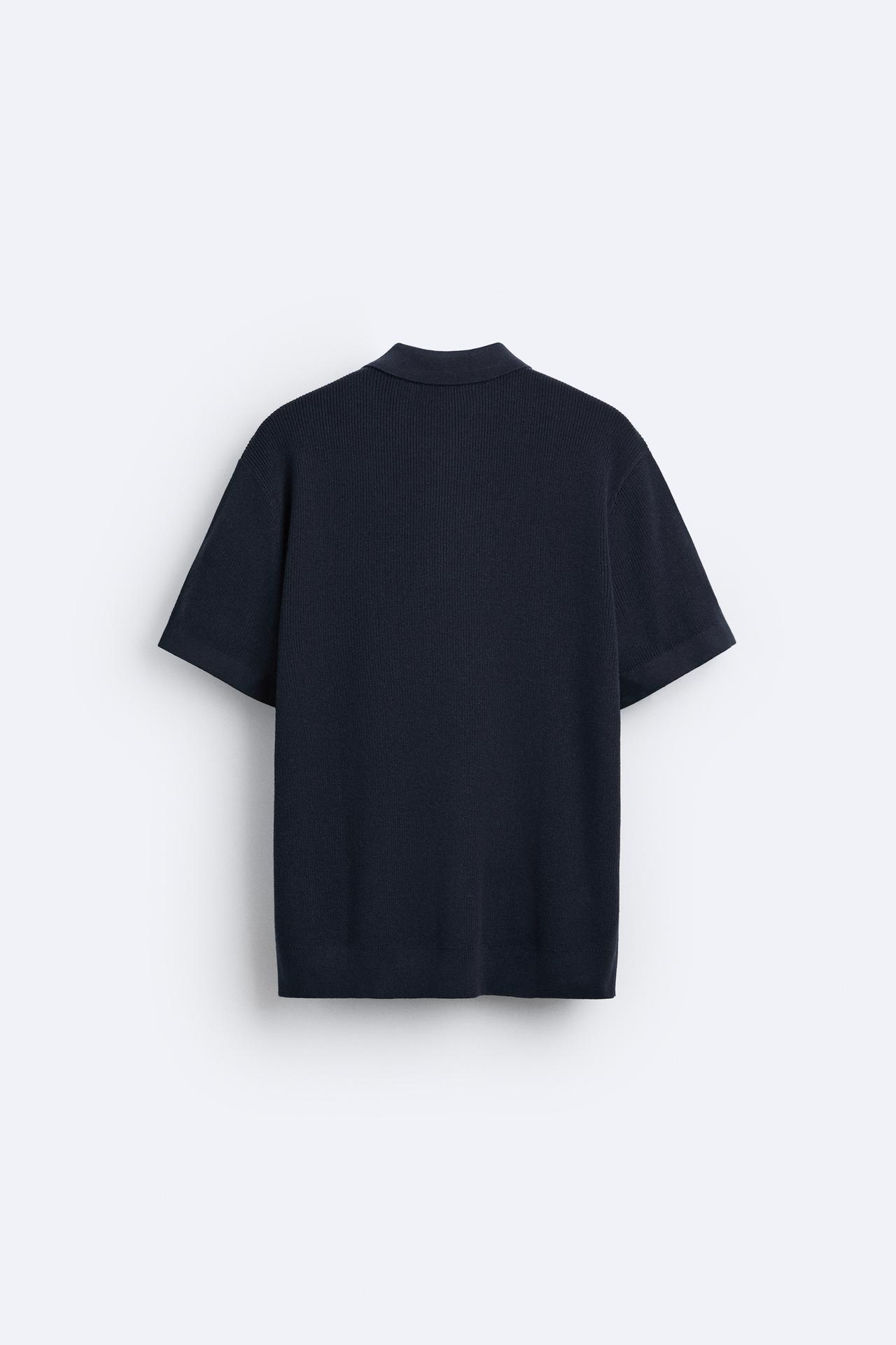 Strickpolo Herren Reißverschluss Elegantes Design