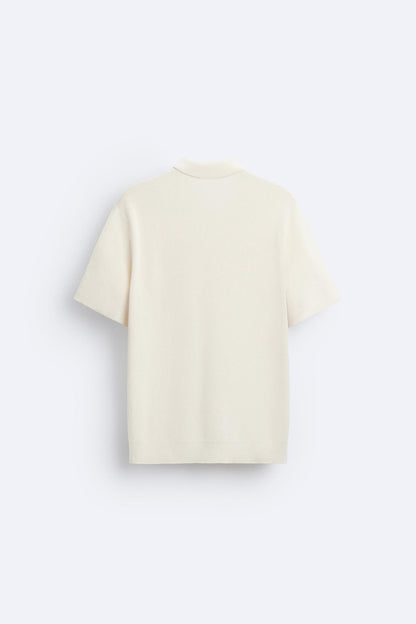 Strickpolo Herren Reißverschluss Elegantes Design