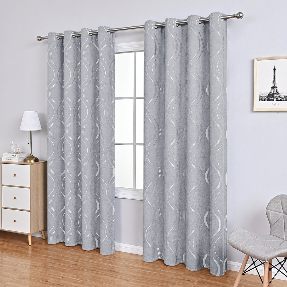 Elegante Chenille Vorhänge Blumenmuster Luxus Gardinen