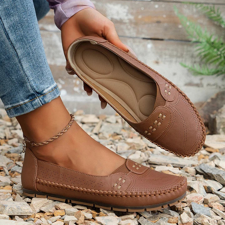 Damen Orthopädische Schuhe Bequem Slip-On Komfort