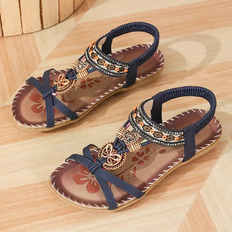 Orthopädische Sandalen Damen Elegante Strass Schuhe